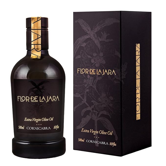 FLOR DE LA JARA Premium Extra Virgin Olive Oil from Spain, First Cold Pressed, Polyphenol-Rich