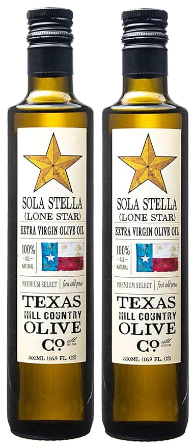 Sola Stella Extra Virgin Olive Oil - Cold Pressed Gourmet EVOO Olive Oil - Uniquely Smooth &