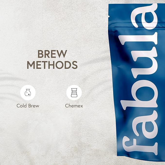 Fabula Coffee Cold Brew Freshly Ground - Organic - Low Acid - Single Origin - Non-GMO - Mold Free