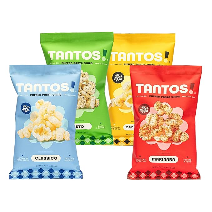 Tantos! Puffed Pasta Chips ??Healthy Pasta Snack by Top Chef Joe Sasto ??Plant-Based, Low Calorie
