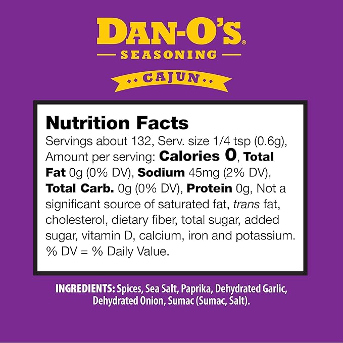 Dan-O's 3 Bottle Seasoning Set, Small Bottles, 3 Pack, Includes Original, Cajun and Italian-O