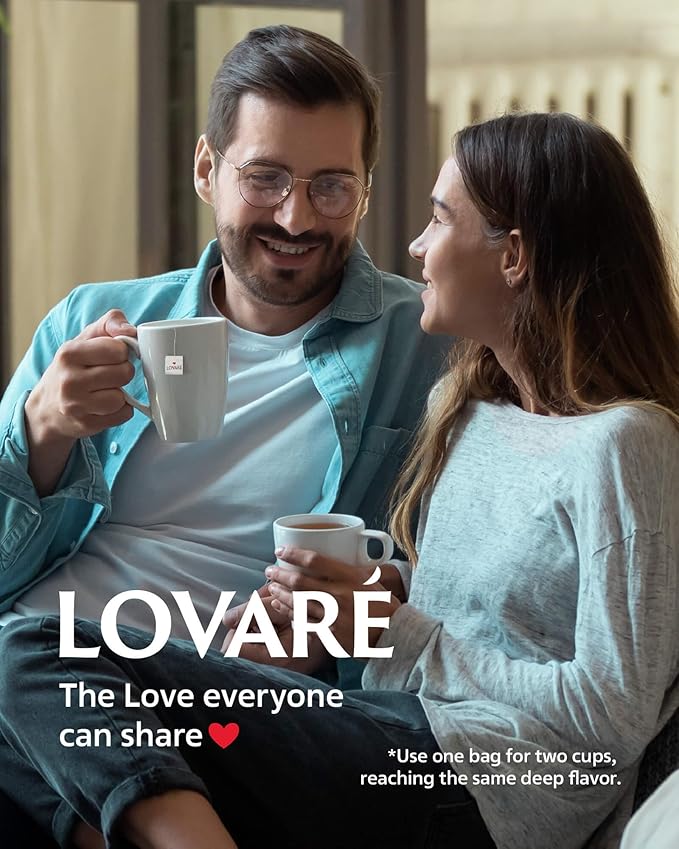 LOVARE Black and Green Tea Bags Variety Pack - Made in Ukraine Tea Sampler - Individually Wrapped