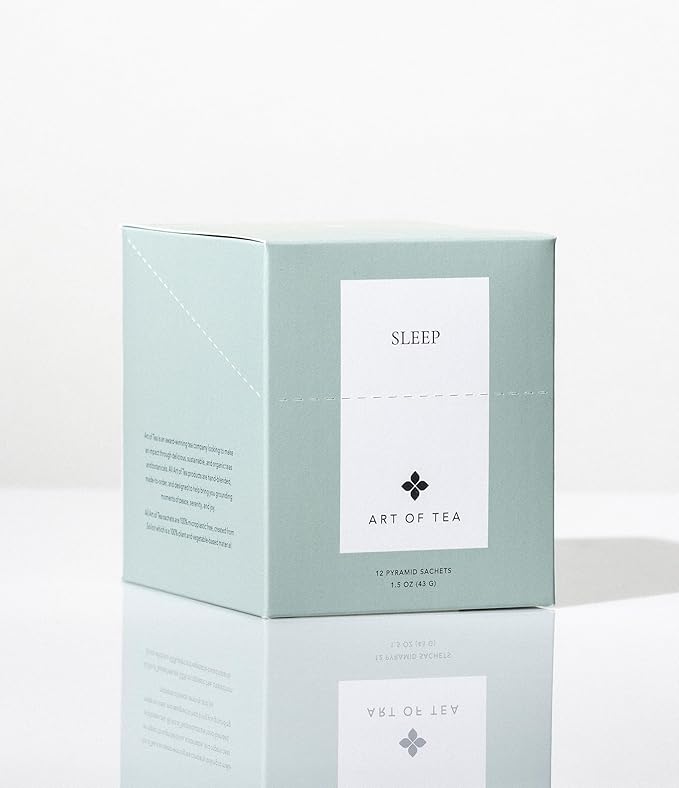 Art of Tea | Organic Sleep Tea (Chamomile Tea with Valerian and Spearmint) | 12 Count | Relaxtion