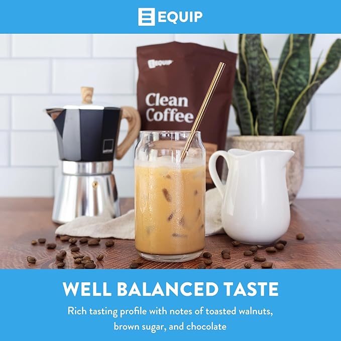 Equip Foods Clean Coffee | Gold Standard, Certified Organic, Fair Trade, Regenerative | Medium