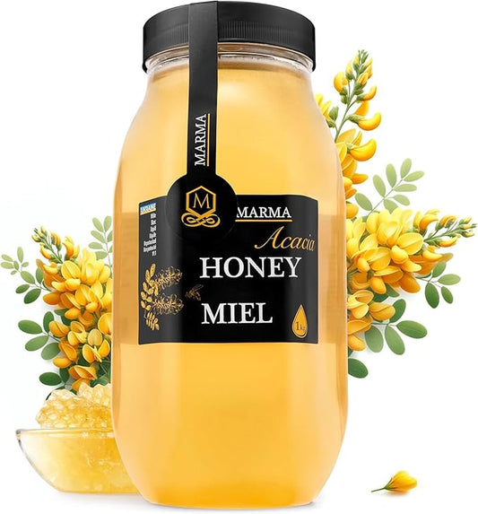 HONIGMA® Marma Acacia Honey | Authentic Raw Honey from Ukraine | 100% Pure & Unpasteurized |