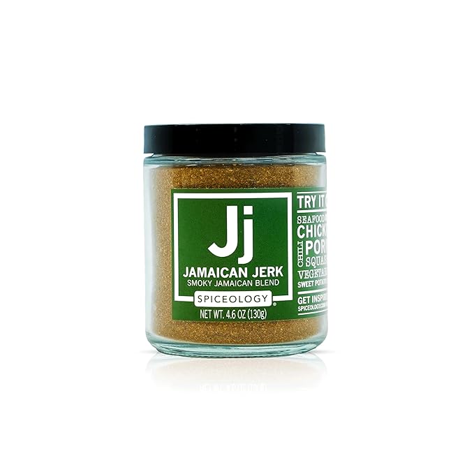 Spiceology - Jamaican Jerk Smoky Caribbean Rub - BBQ Rubs, Spice Blends and Seasonings - Use On: