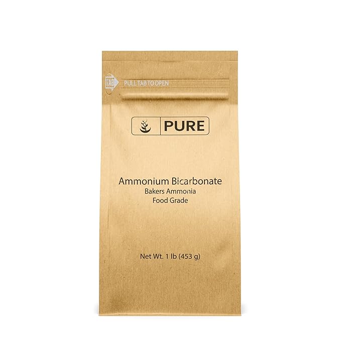 Pure Original Ingredients Ammonium Bicarbonate (1lb) Baker's Ammonia, Traditional Leavening Agent