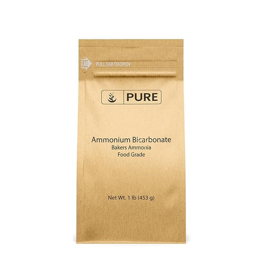 Pure Original Ingredients Ammonium Bicarbonate (1lb) Baker's Ammonia, Traditional Leavening Agent