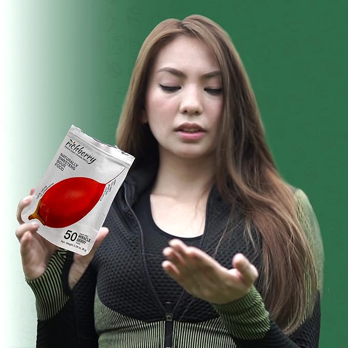 Miracle Berry by richberry, 50-Halves, Freeze Dried Premium Fruits, 100% Real Fruit, No