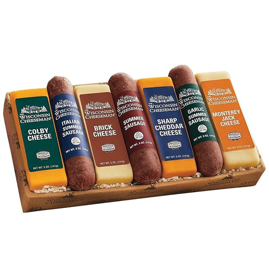 Wisconsin Cheeseman Meat & Cheese Gift Set