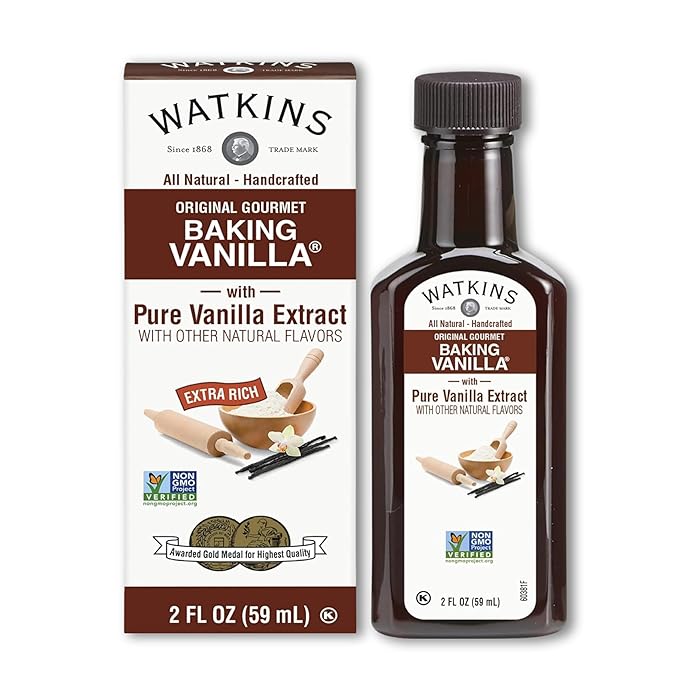 Watkins All Natural Original Gourmet Baking Vanilla with Pure Extract, 2 fl. oz. Bottle, 1-Pack