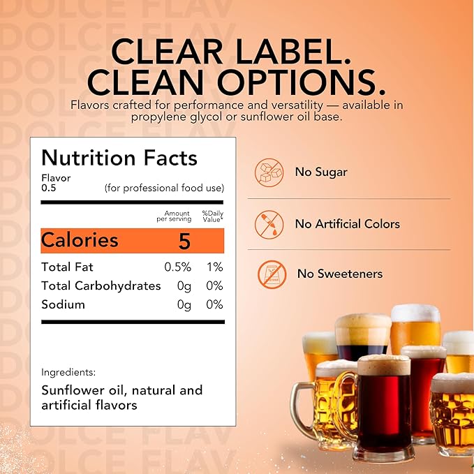 Dolce Flav Root Beer Extract ??2 Ounce Oil-Soluble Kosher, Sugar-Free, Concentrated Classic Root