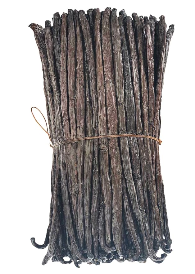 25 Organic Madagascar Vanilla Beans Grade A/B. Certified USDA Organic. Bulk for Extract and