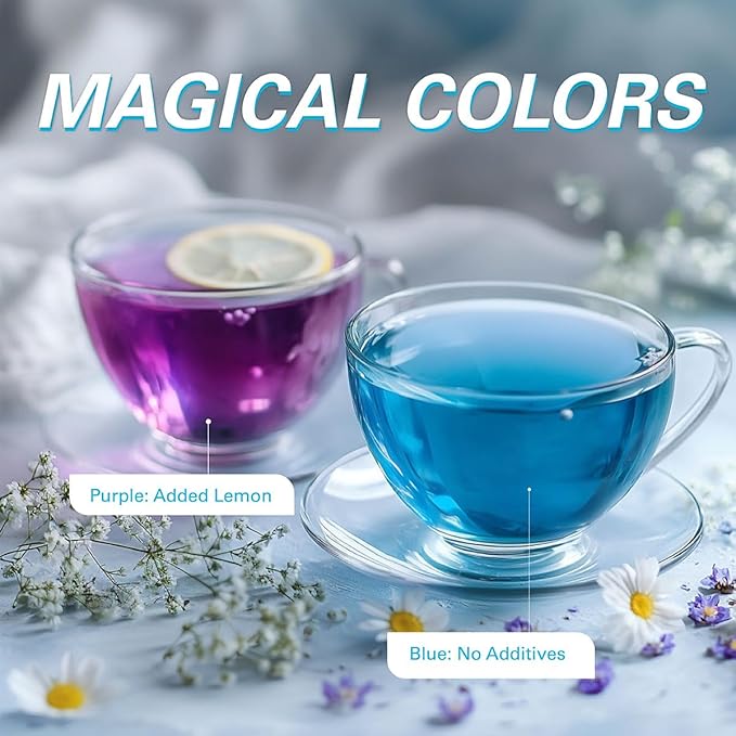 WT WEETEE Butterfly Pea Flower Powder, 100% Natural & Pure from Blue Butterfly Pea Flowers