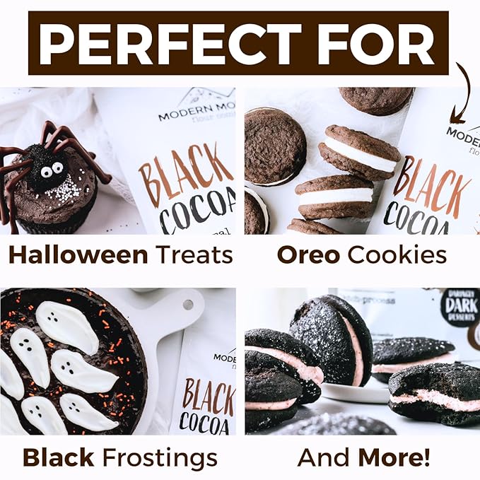 Black Cocoa Powder (5 lb) Bake the Darkest Chocolate Baked Goods, Achieve Rich Chocolate Flavor