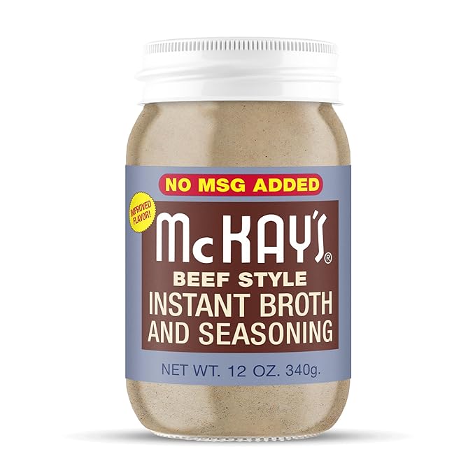 McKay's Beef Flavored Soup Seasoning, Gluten Free, Vegetarian Instant Broth, Bullion Powdered