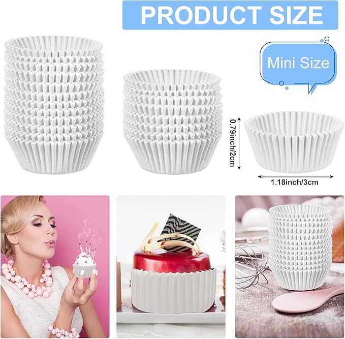 Zonon 1000 Counts Cupcake Liners for Baking Liners Paper Cupcake Wrappers Bulk Cup Cake Cases