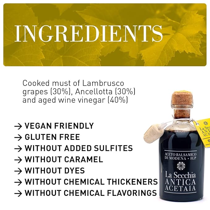 La Secchia - Balsamic Vinegar of Modena PGI "Four Stars", Aged in 16 Juniper Barrels, Medium-High