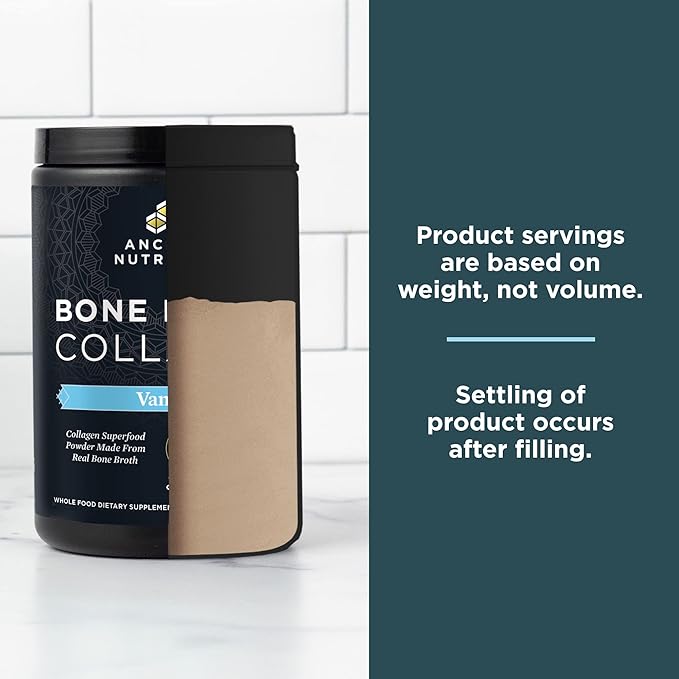 Ancient Nutrition Collagen Powder, Bone Broth Collagen, Vanilla, Hydrolyzed Multi Collagen