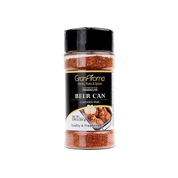 GranAroma Beer Can Chicken Rub, Savory & Spicy Blend, Seasoning for Grilled Chicken, Roasted