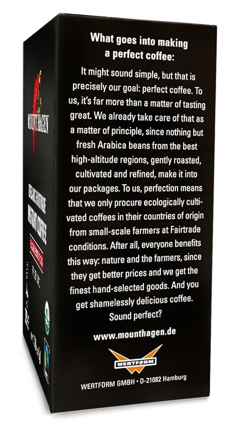 Mount Hagen 25 Count Single Serve Instant Coffee Packets - 4 Pack | Organic Medium Roast Arabica