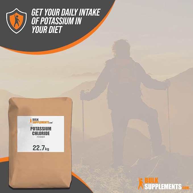 BulkSupplements.com Potassium Chloride Powder - Potassium Chloride Salt Substitute - Gluten Free