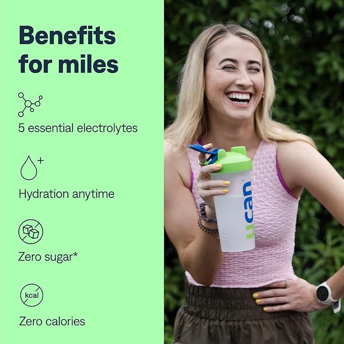 UCAN Hydrate Electrolyte Drink Mix (Berry, 30 Servings) Sugar-Free, Keto-Friendly, Vegan, Non-GMO