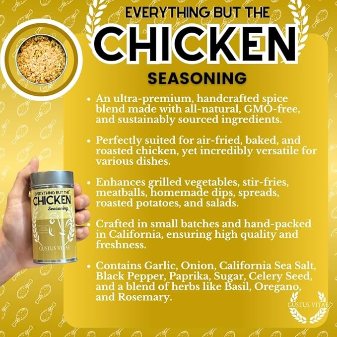 Everything But The Chicken Seasoning | Gourmet Seasoning | Artisanal Spice Blend | All Natural |