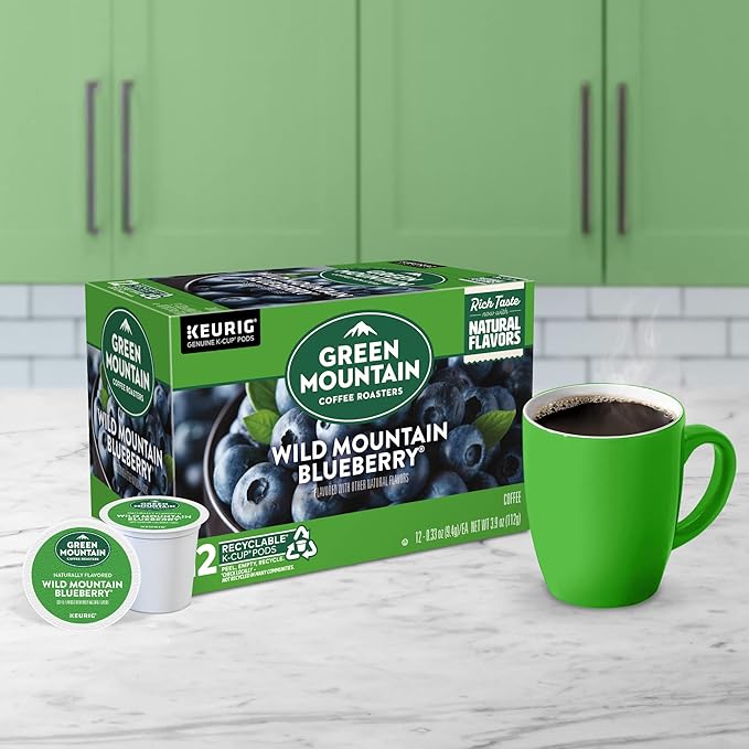 Green Mountain Coffee Roasters Wild Mountain Blueberry Keurig Single-Serve K-Cup pods, Light Roast