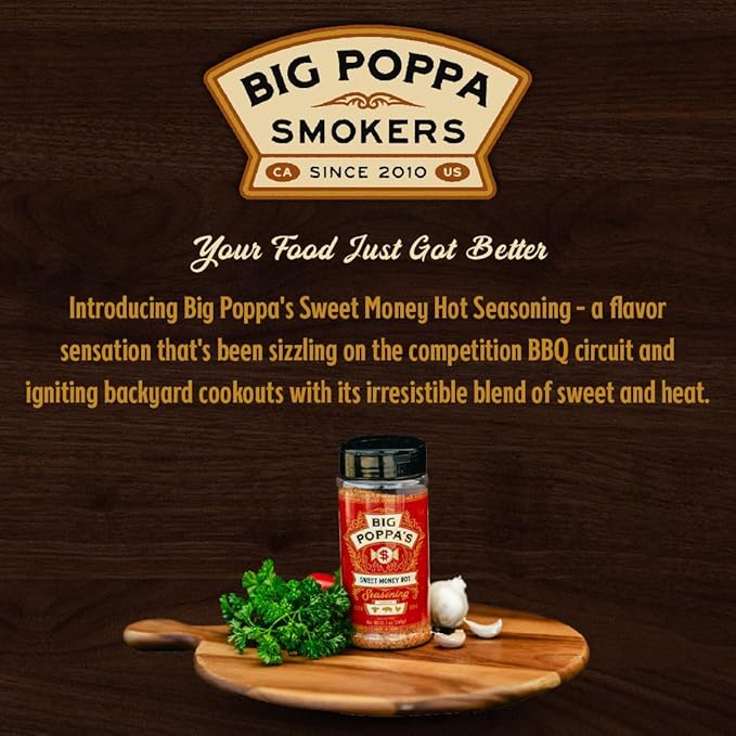 Big Poppa's Sweet Money Hot Seasoning — Irresistible Sweet & Spicy Blend with Jalapeno Powder