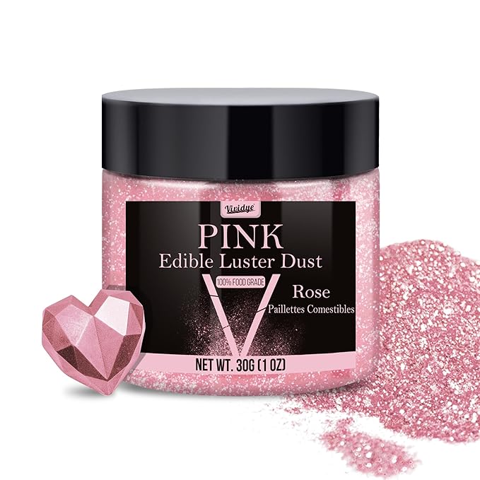 Edible Glitter - 30g / 1oz Luster Dust Edible Glimmer Powder for Sparkling Drinks, Foods, Wine