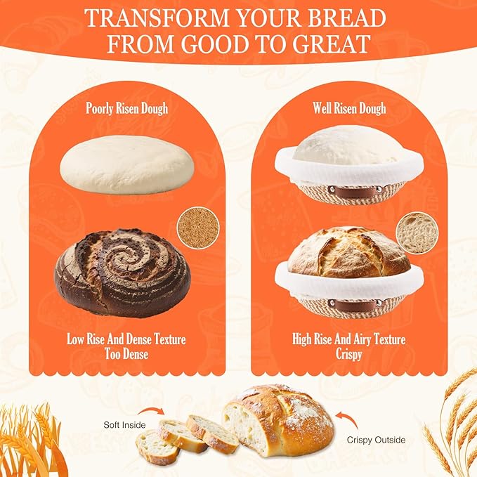 Sourdough Starter Kit, Sourdough Bread Baking Supplies, Sour Dough Starter Kits, Woven Bread