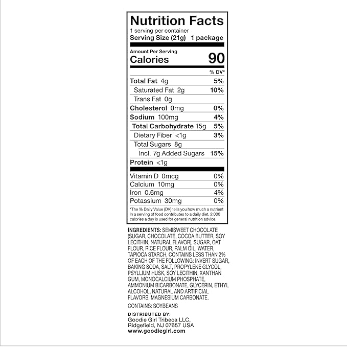 Goodie Girl Mini Chocolate Chip Gluten Free Cookie Snack Packs | Peanut Free, Gluten Free, Egg