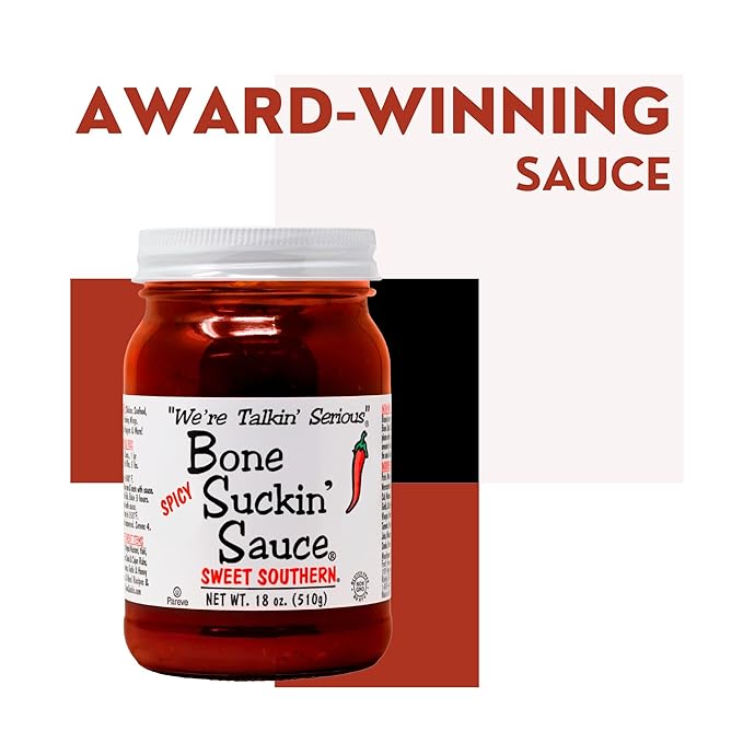 Bone Suckin' Sauce Sweet Southern BBQ Sauce, Gluten-Free, Non-GMO, Kosher, Sweetened with Cane