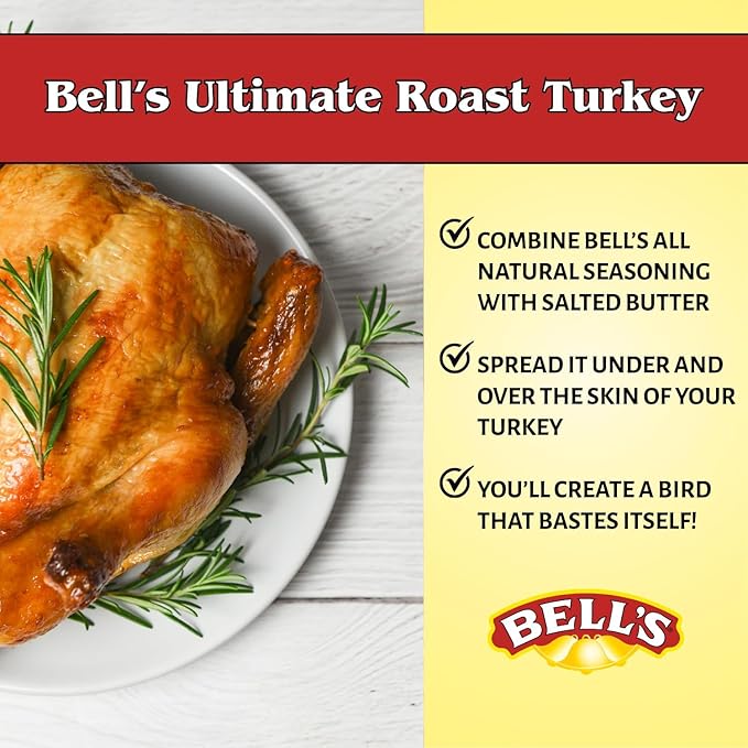 Bell's All Natural Seasoning ??1 oz Box ??Classic Salt-Free Poultry Blend ??Gluten-Free, Kosher