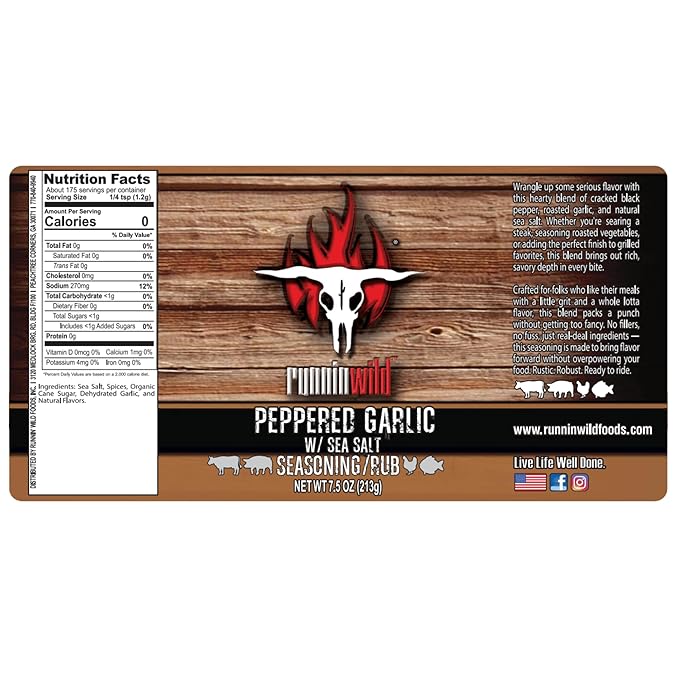 Bold Garlic Pepper with Sea Salt Seasoning ??SPG Seasoning Blend Reimagined for Bigger Flavor |