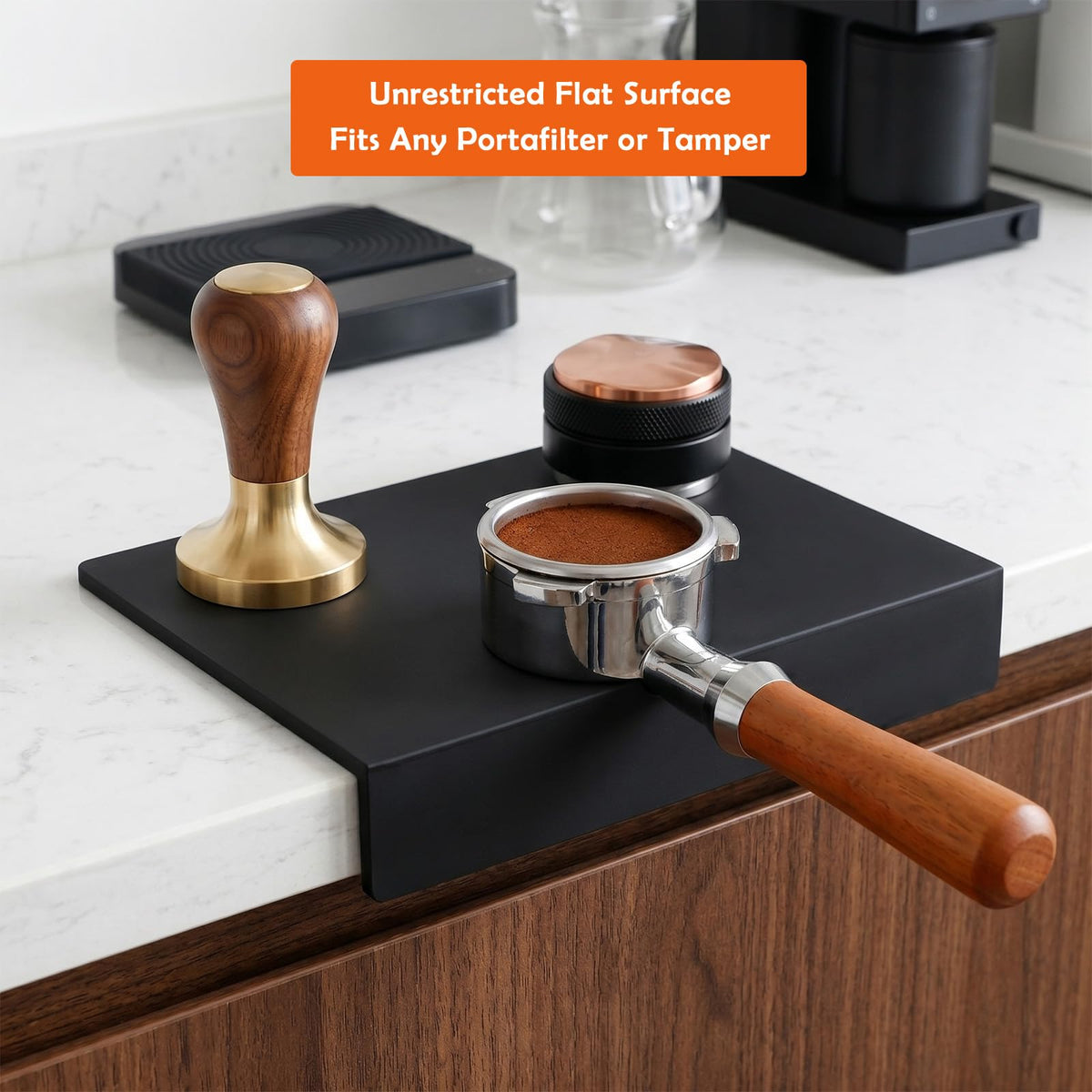 Minimalist Silicone Espresso Tamping Mat for Home Baristas