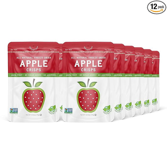 Nature’s Turn Freeze-Dried Apple Crisps – Healthy, Gluten-Free, Crispy & Delicious, Plant-Based