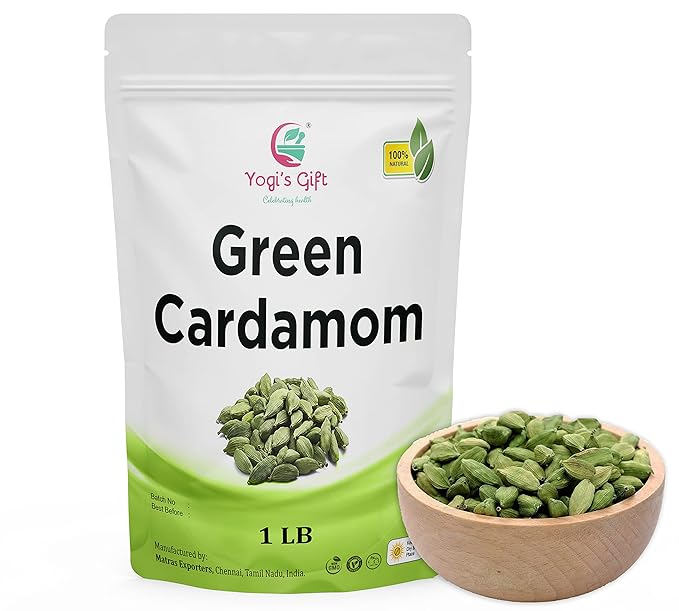 Indian GREEN CARDAMOM Pods Whole | Cardamom bulk 1 lb | Flavourful Indian Spice | Semillas de