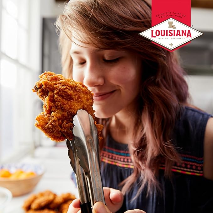Louisiana Seasoned Chicken Fry Batter 9 oz (Pack of 3) - Crispy Southern Coating Mix for Fried