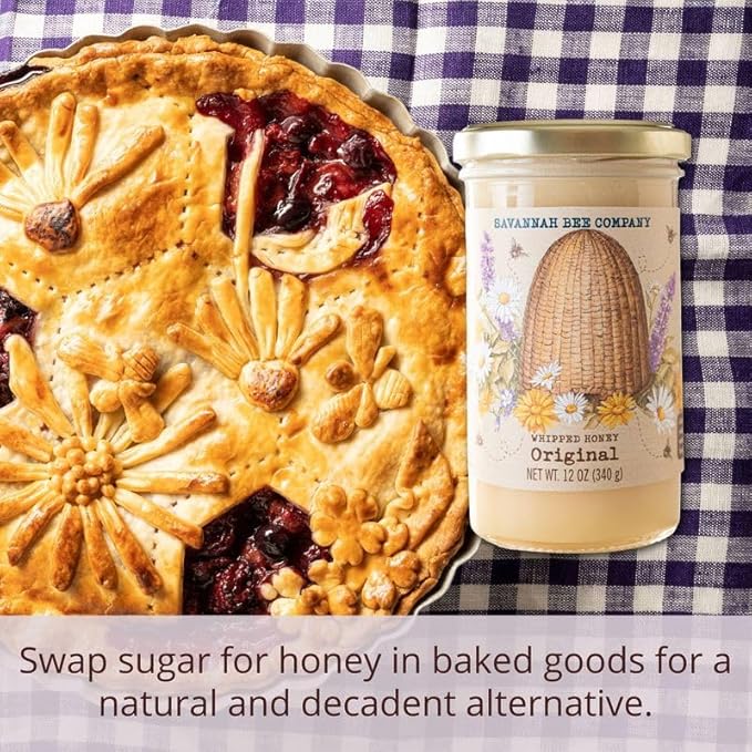 Savannah Bee Company Whipped Honey - All Natural Spreadable Honey