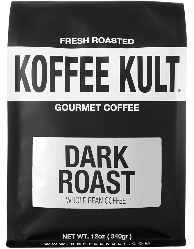 Koffee Kult Dark Roast Coffee Beans - Rich & Bold with Chocolate & Cinnamon Notes, Smooth Finish