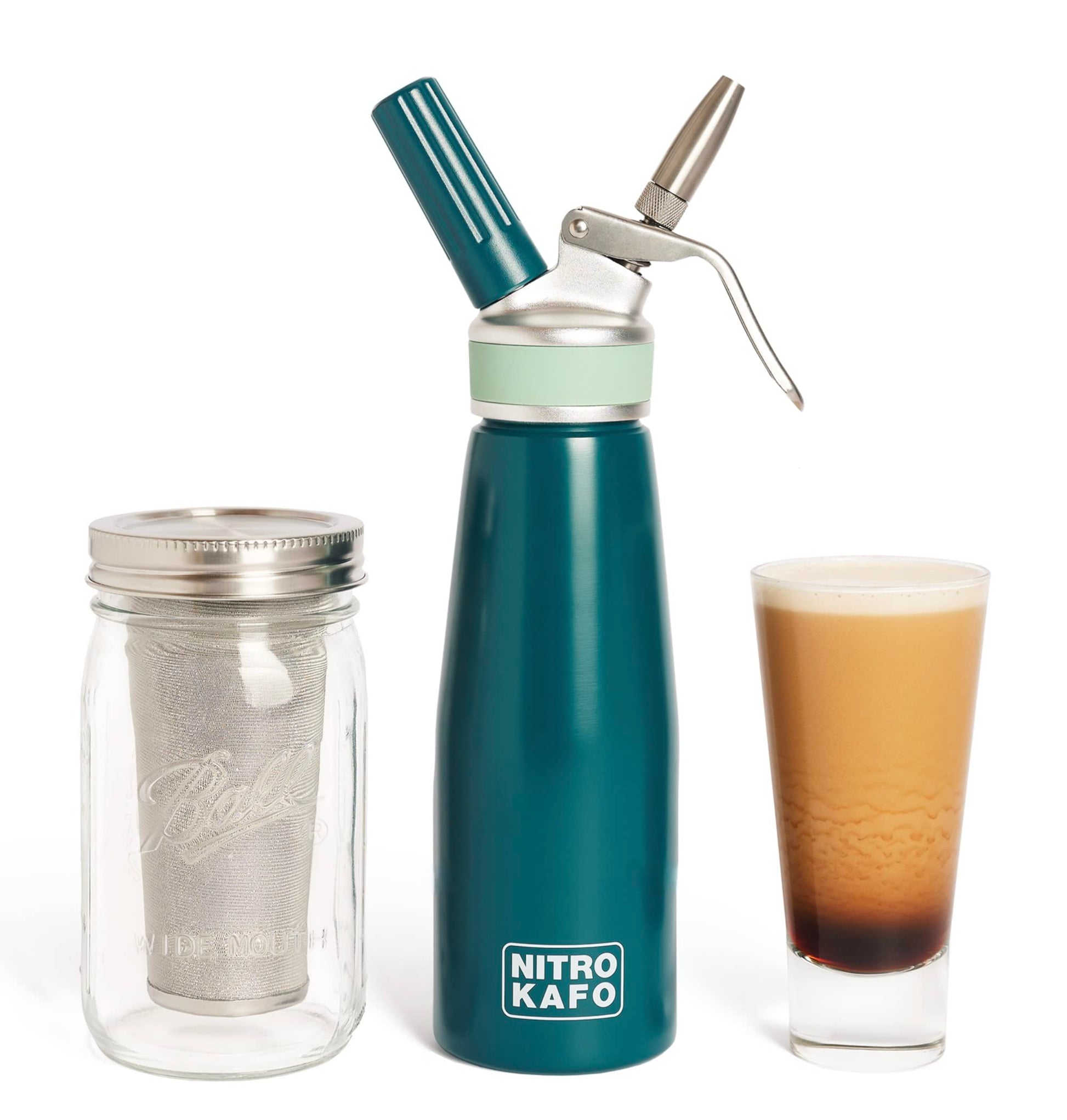 Nitro Cold Brew Maker with Diffuser Nozzle, 1 qt / 1 L