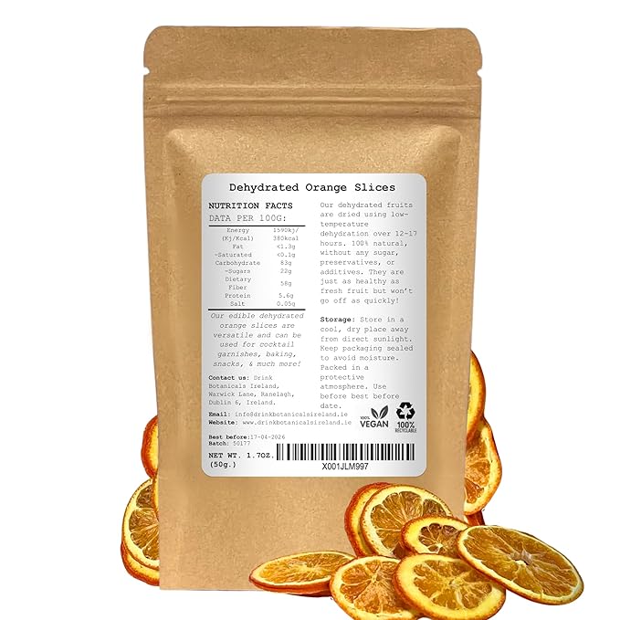 3-Pack Dehydrated Orange, Lemon, Lime Slices | 4.5 OZ | Approx 50+ Slices In Total | 100% Natural |