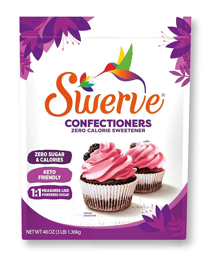 Swerve Ultimate Sugar Replacement Sweetener, Confectioners Sugar Substitute, Zero Calorie, Keto