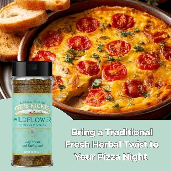 Grub Kicker Herbs de Provence Seasoning Blend - 1.8 oz. - Premium French Herb Mix with Oregano