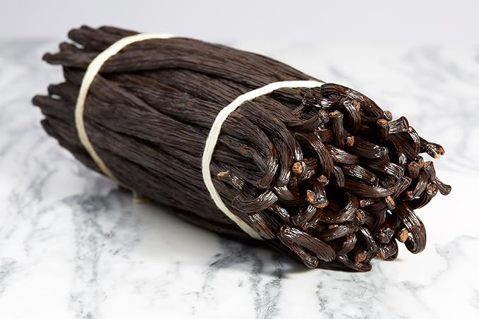 50 Grade A Vanilla Beans - Gourmet Vanilla Beans in a Resealable Pouch