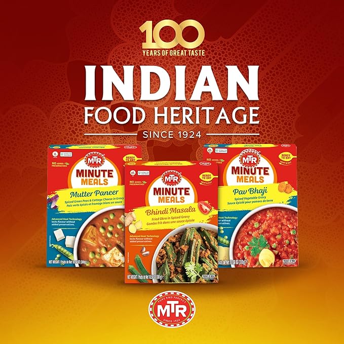 MTR - Bhindi Masala - Fried Okra in Spiced Gravy - Authentic Indian Ready To Eat Meal