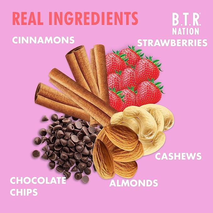 B.T.R. Nation Keto Superfood Protein Bars - Plant Based and Free of Sugar Alcohols | (12) Bar