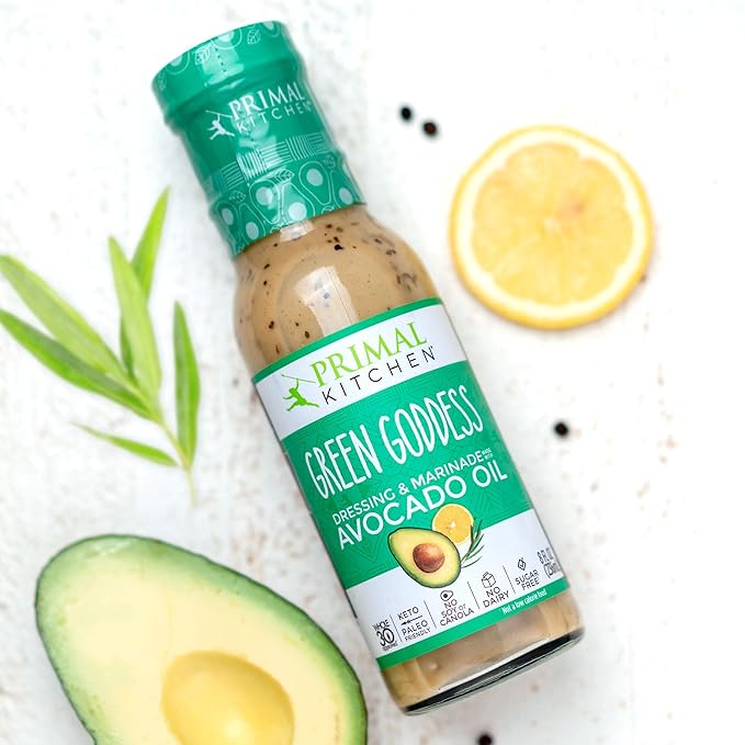 Primal Kitchen Ranch Dressing, Caesar Dressing, and Green Goddess Dressing & Marinade, Made with